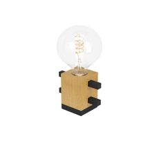 Eglo 390193 - Stolná lampa LEVANTARA 1xE27/40W/230V čierna/hnedá