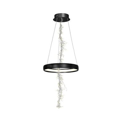 LED Luster na lanku SPARK LED/35W/230V čierna