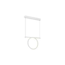 LED Luster na lanku LOOP LED/20W/230V biela