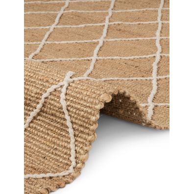 Hanse Home , Behúň Kunu 106208 Natural Gold White, 80x200, béžová, chodba / predsieň
