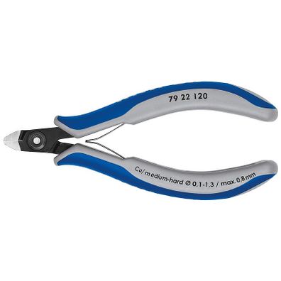 Presné bočné štiepacie kliešte na elektroniku brunýrované 120 mm - 7922120