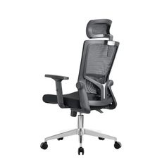 Kancelárska ergonomická stolička Neoseat NOVELO — sieť / látka, čierna, nosnosť 150 kg