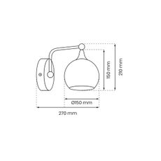 Nástenná lampa MONTE 1xE27/60W/230V matný chróm