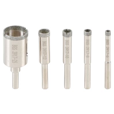 Diamantové vykružovacie vrtáky, 6 - 25 mm, 5 ks - B3917