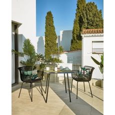 Čierna záhradná stolička Kave Home Surpika