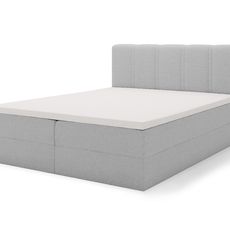 Čalúnená boxspring posteľ Silco - sivá Rozmer: 140x200