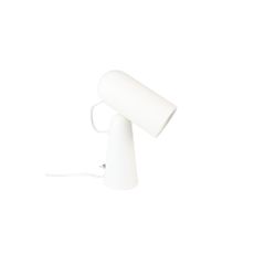 Biela stolová lampa White Label Vesper