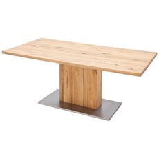 Livetastic JEDÁLENSKÝ STÔL, trámový dub, farba duba, farba ušľachtilej ocele, 200/100/77 cm