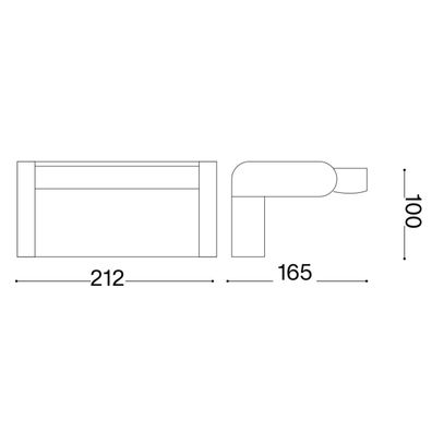 Ideal Lux - LED Vonkajšie nástenné svietidlo so senzorom SWIPE LED/21W/230V biela