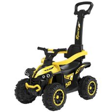 Baby Mix Detské odrážedlo Mega s vodiacou tyčou,žltá