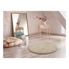 Svetlý béžový koberec Universal Aqua Liso, ø 100 cm