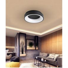 LED Stmievateľné stropné svietidlo NOVA LED/54W/230V 3000-6500K čierna + DO