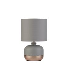 Searchlight EU700820 - Stolná lampa 1xE14/7W/230V šedá