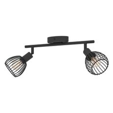 Eglo 901039 - Bodové svietidlo SONNINO 2xE14/40W/230V čierna