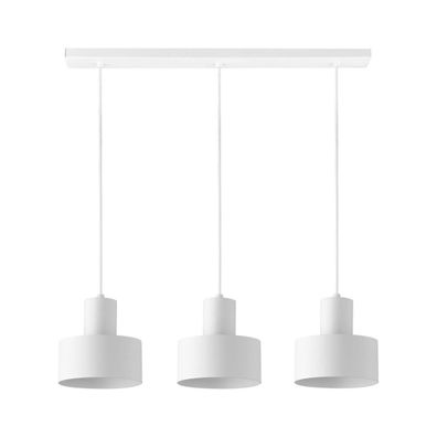 Luster na lanku RIF 3xE27/60W/230V biela