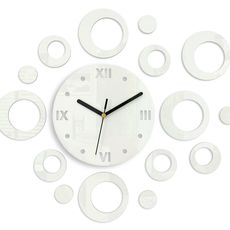 ModernClock 3D nalepovacie hodiny Ring biele
