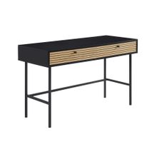 Livetastic PÍSACÍ STÔL, čierna, farba duba, 120/50/75 cm