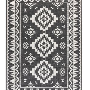 ELLE Decoration koberce Kusový koberec Gemini 106019 Black z kolekcie Elle – na von aj na doma - 80x150 cm