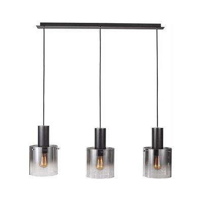 ITALUX MD17076-3B BK - Luster na lanku JAVIER 3xE27/60W/230V
