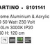 LED luster Martino 60 Chrome