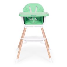 EcoToys Detská jedálenská stolička 2v1, zelená ECOTOYS