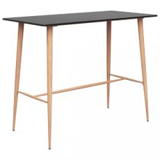 Barový stôl MDF / kov Dekorhome Černá