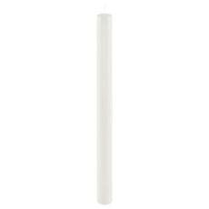 Biela dlhá sviečka Ego Dekor Cylinder Pure, doba horenia 53 h