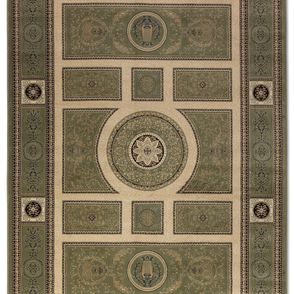 Nouristan - Hanse Home koberce Kusový koberec Herat 105991 Green Cream - 120x170 cm