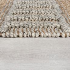 Flair Rugs , Behúň Jubilant Medina Jute Natural/Grey, 60x230, béžová, obývacia izba