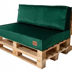 Golden Garden Paletové sedenie GG43 podsedák a vankúš 120cm x 80cm x 15cm smaragdová
