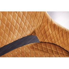 Lavička Paris 160cm horčicovo žltý zamat