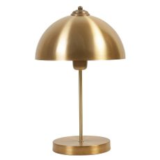 Stolová lampa v zlatej farbe s kovovým tienidlom (výška 40 cm) Lungo – Opviq lights