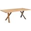 Linea Natura JEDÁLENSKÝ STÔL, divoký dub, čierna, farba duba, 200/100/76 cm