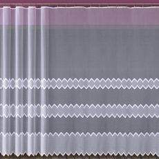Žakarová záclona 618D338/70 biely. Tovar na mieru