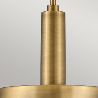 Hinkley HK-CEDRIC-P-M-BR - Luster na tyči CEDRIC 2xE27/60W/230V pr. 33 cm mosadz