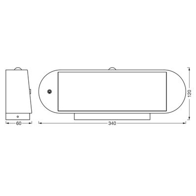 Ledvance-LED Solárne nástenné svietidlo so senzorom ENDURA STYLE LED/6W/7,4V IP44