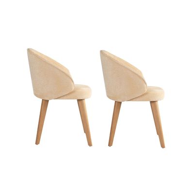 Súprava jedálenských stoličiek Bentley Beige and Light Oak, 2 ks