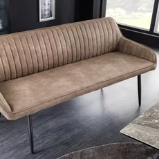 Lavička Turín 160 cm taupe mikrovlákno