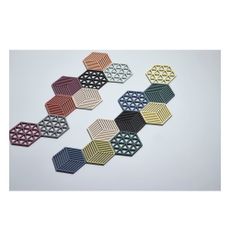 Sivomodrá silikónová podložka pod hrniec Zone Hexagon