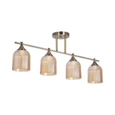 Luster na tyči 4xE14/60W/230V mosadz