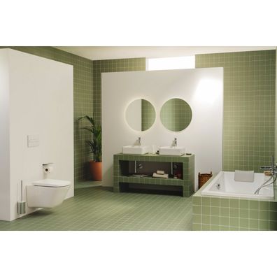 Roca A3270ML000 - Keramické umývadlo GAP 39x37 cm na dosku, biele