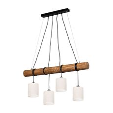 Spot-Light 85941404 - Luster na lanku ULMO 4xE27/25W/230V borovica