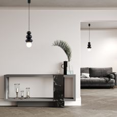 Argon 8788 - Kúpeľňový luster na lanku ORLANDO PLUS 1xG9/6W/230V IP44 čierna