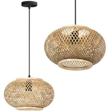 TooLight Závesná lampa La Belle Boho III čierna/hnedá