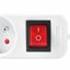 Solight PP11 3z predlžovací prívod, 2m, 3 x 1mm², biely, + vypínač P1312