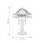 Elstead QZ-INDUS-TL - Stolná lampa INDUS 2xE27/60W/230V jantárové sklo