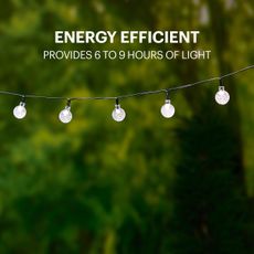 Grundig - LED solárny reťazec 50xLED/8 funkcií 6,9m teplá biela 600 mAh