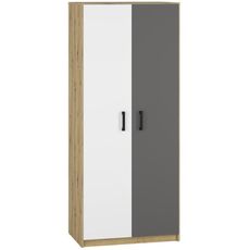 Skriňa 80 Fini 01 dub artisan/biela/antracit