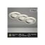 Brilo - SADA 3x LED Stm. kúpeľňové podhľadové svietidlo LED/5W/230V IP23