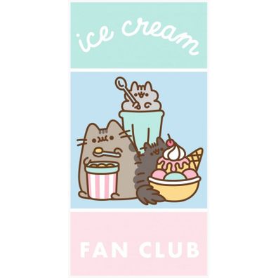 Bavlnená osuška mačička Pusheen - motiv Ice Cream Fan Club - 100% bavlna - 70 x 140 cm